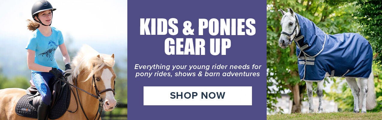 Kids & Ponies Gear Up: Everything your young rider needs for pony rides, shows & barn adventures. Shop now.