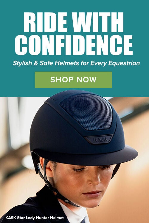 Ride with Confidence: Stylish and Safe Helmets for Every Equestrian. Shop Now.