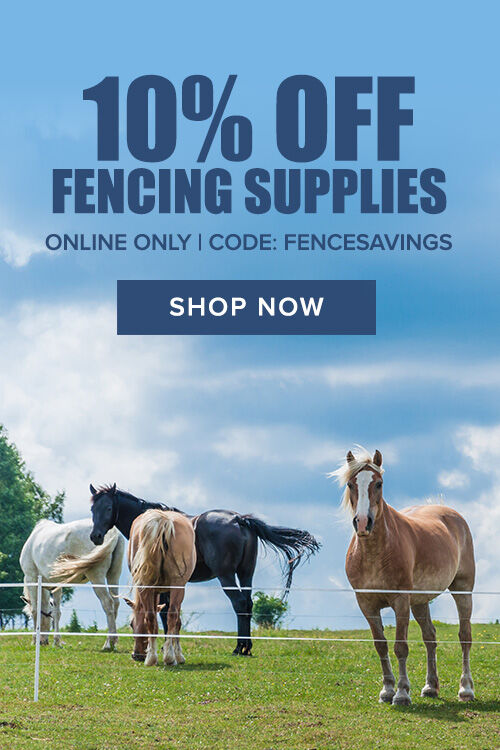 Save 10% off Fencing Supplies with code FenceSavings