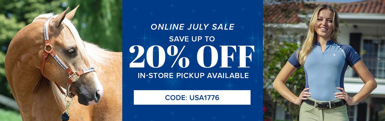 Online July Sale. Save up to 20% Off. In-Store Pickup Available. Code: USA1776