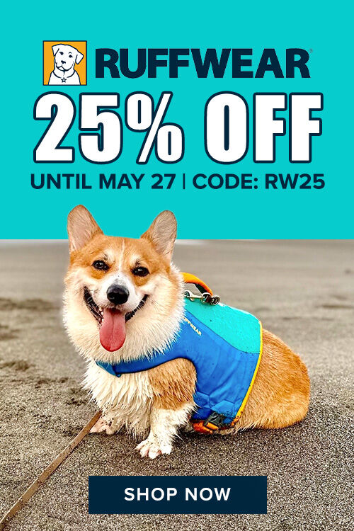Save 25% off all Ruffwear with code: RW25