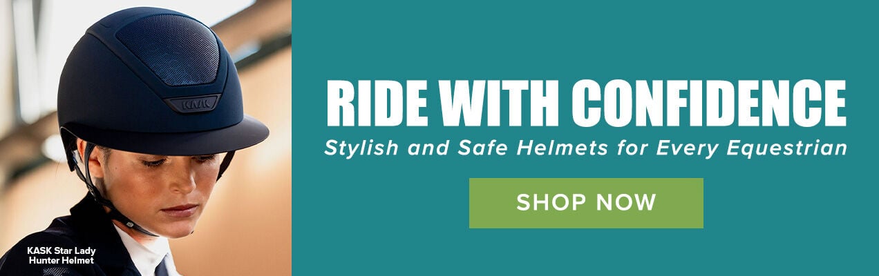 Ride with Confidence: Stylish and Safe Helmets for Every Equestrian. Shop Now.