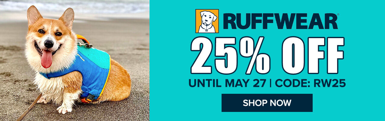 Save 25% off all Ruffwear with code: RW25