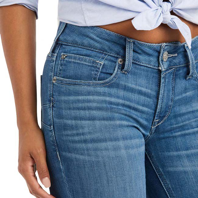 Ariat Women's R.E.A.L. Mid Rise Patricia Boot Cut Jean - Maine - Closeout image number null