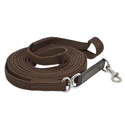 Horse Fare Leather & Snap Cotton Lunge Line