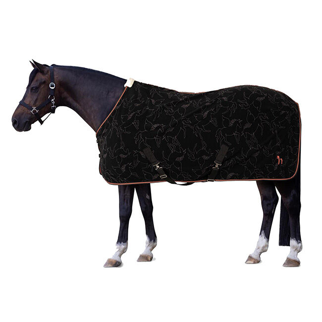 Horze Pegasus Pony Fleece Cooler - Caviar image number null