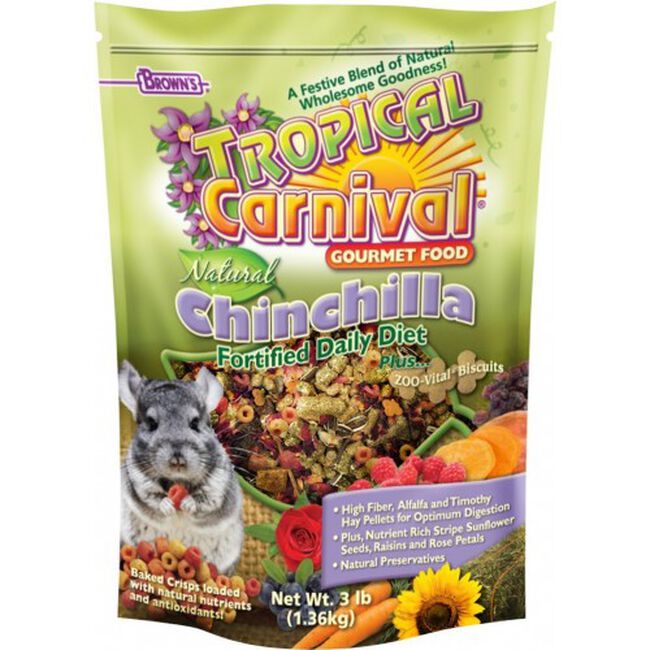 Brown's Tropical Carnival® Natural Chinchilla Fortified Daily Diet  image number null