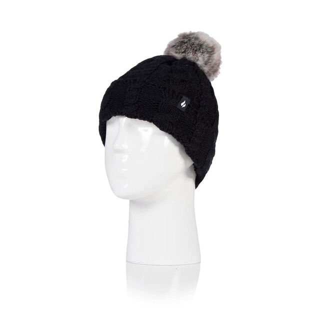 Heat Holders Women's Roll Up Pom Hat image number null