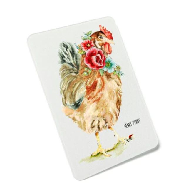 Henny Penny Cutting Board by Retha Cole image number null