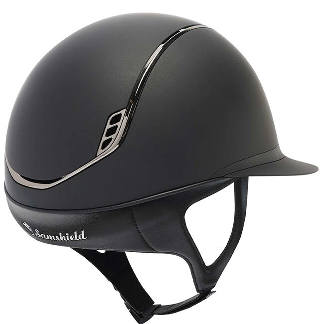 Samshield Miss Shadowmatt 2.0 Helmet with 5 Swarovski Crystals - Black image number null