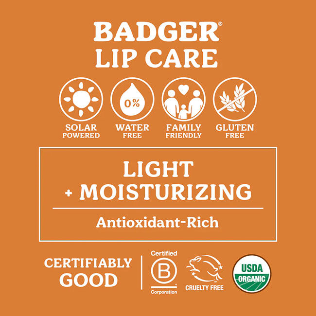 Badger Organic Classic Lip Balm, Pink Grapefruit image number null