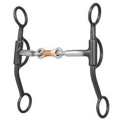 Weaver Equine Professional Shank Bit with Sweet Iron & Copper-Wrapped Dogbone Mouth