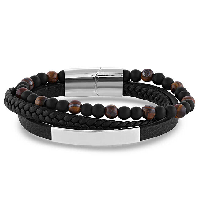Montana Silversmiths Men's Copper Sky Layered Bracelet image number null