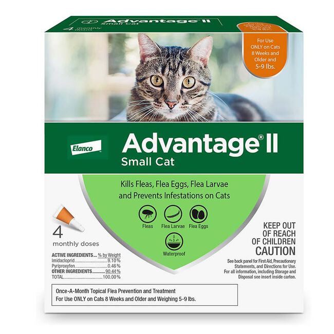 Advantage II Flea & Tick Topical for Cats image number null