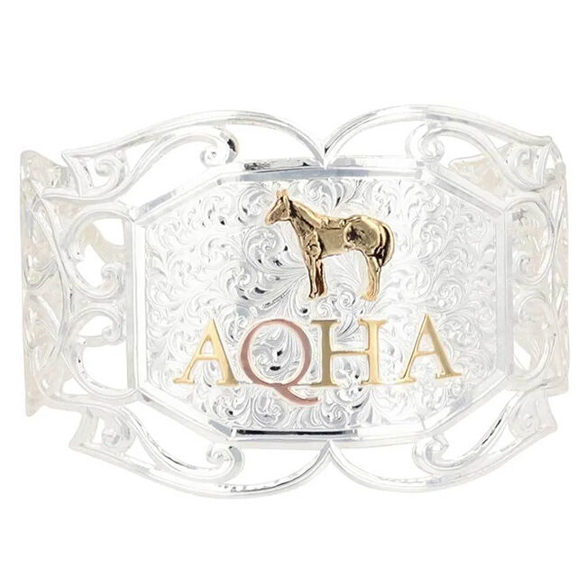 Montana Silversmiths AQHA Pierced Cuff Bracelet image number null