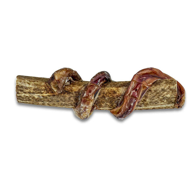 Paws & Co Bully Wrapped Split Antler Chew, Large/X-Large image number null