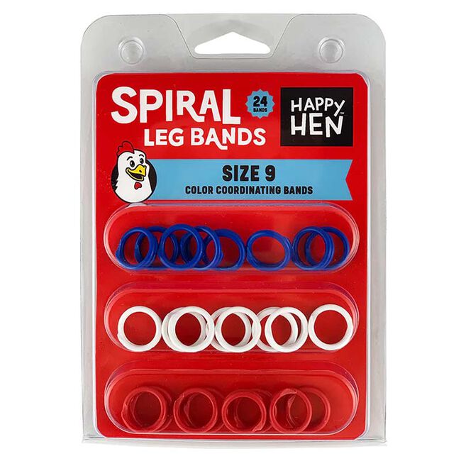 Happy Hen Spiral Leg Bands Assorted Colors image number null