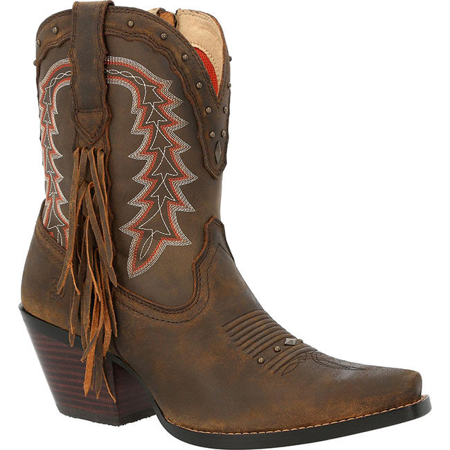 Durango Crush Women's Western Bootie - Roasted Pecan - Closeout image number null