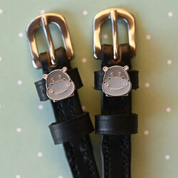 Dreamers & Schemers Spur Straps - Hippo Face