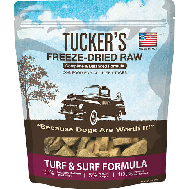 Tucker's Freeze-Dried Dog Formula - Turf and Surf - 14 oz image number null