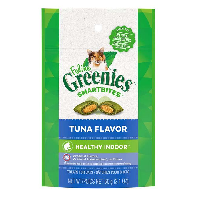 Greenies Feline Smartbites Healthy Indoor Cat Treats - Tuna Recipe image number null