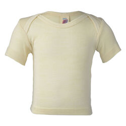 Engel Baby 100% Virgin Wool Envelope-Neck Short Sleeve Shirt