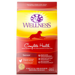 Wellness Complete Health Dog Food - Senior Recipe with Chicken & Barley - 30 lb