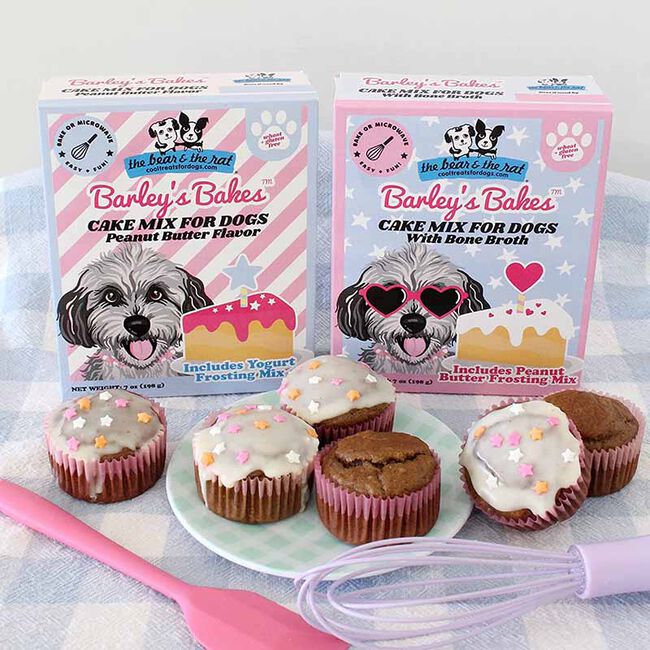 The Bear & The Rat Barley's Bakes Birthday Cupcake Mix for Dogs - Peanut Butter Flavor image number null