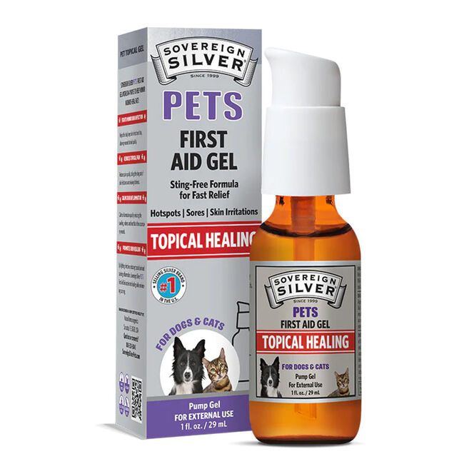 Sovereign Silver Pets First Aid Gel - Topical Healing for Dogs & Cats image number null