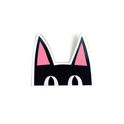 R. Nichols Die-Cut Magnet - Peeking Kitty