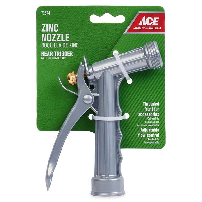 Ace Hardware Adjustable Shower and Stream Metal Hose Nozzle image number null