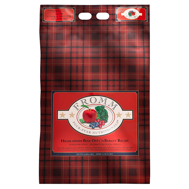 Fromm Four Star Highlander Beef, Oats, 'n Barley Recipe Dry Dog Food image number null