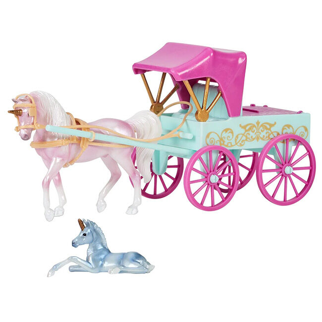 Breyer Unicorn Magic Carriage & Foal Playset image number null