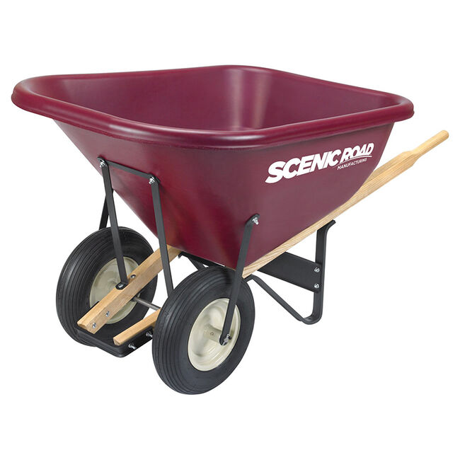 Scenic Road Dual-Wheel Ten-Cubic-Foot Wheelbarrow, Ribbed image number null