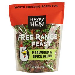 Happy Hen Free Range Feast - Mealworm & Spice - 2 lb
