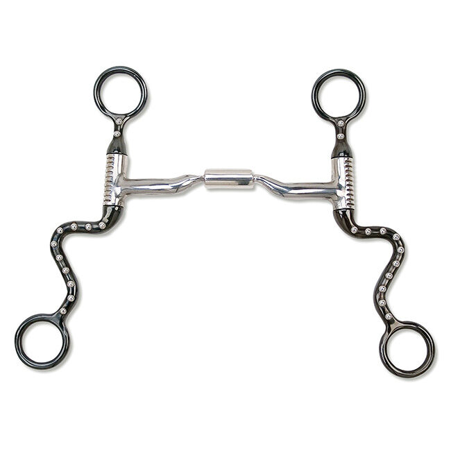 Myler Black Steel Seven Shank with Low Port Comfort Snaffle MB 04 image number null