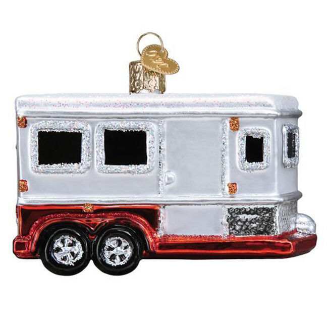 Old World Christmas Horse Trailer Ornament image number null