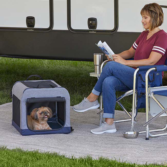 MidWest Homes for Pets Canine Camper Tent Crate image number null