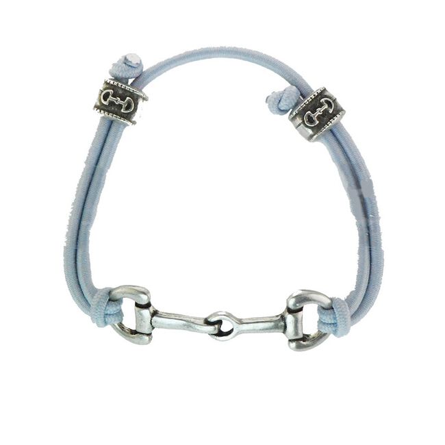 Finishing Touch of Kentucky Retro Silver Snaffle Bit Bungee Bracelet image number null