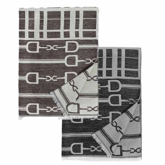 AWST International Acrylic Cashmere Scarf/Shawl - D-Ring Bits image number null