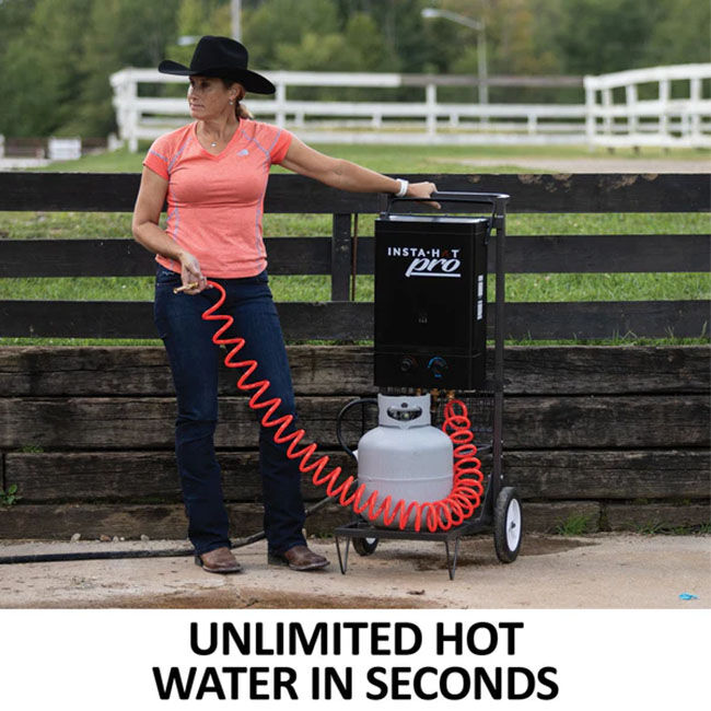 Insta-Hot Pro Portable Horse Washing System with Cart & Basket image number null