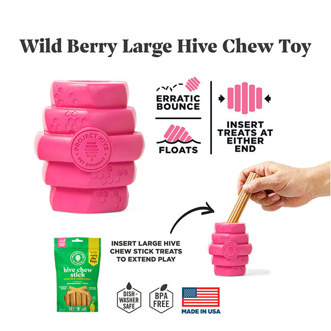 Project Hive Chew Toy - Wild Berry Scent - Large image number null