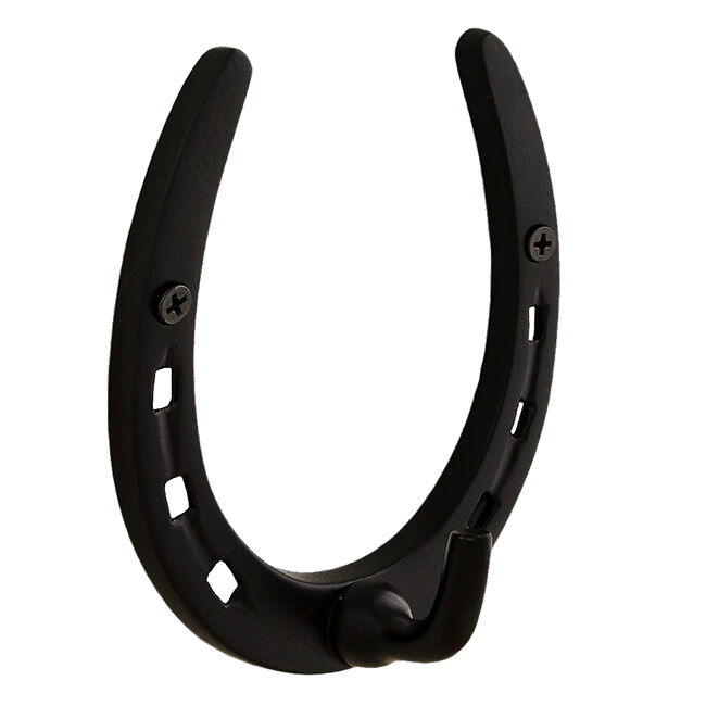 Horse Fare 4-1/2" Brass Horseshoe Hook image number null