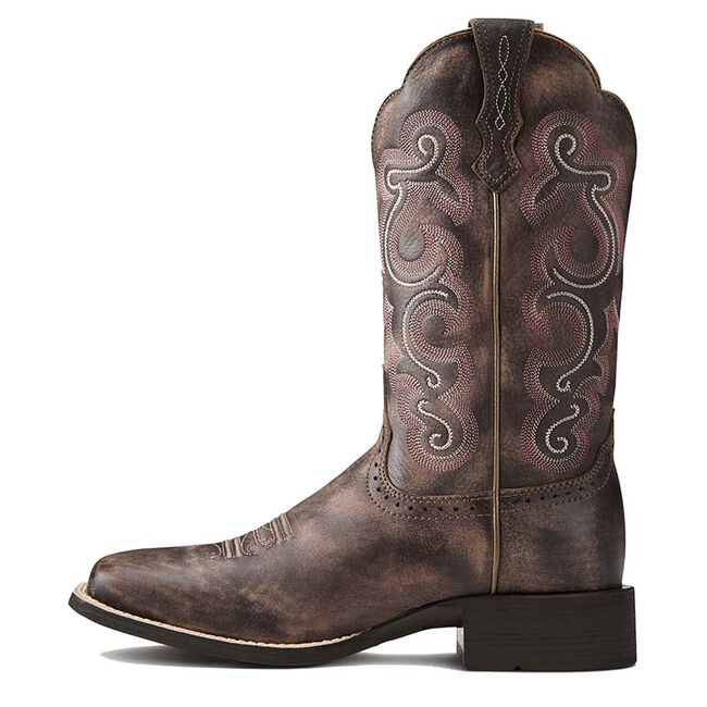 Ariat Women’s Quickdraw Western Boot - Tack Room Chocolate image number null