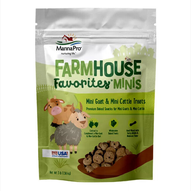 Manna Pro Farmhouse Favorites Minis - Mini Goat & Mini Cattle Treats - 3 lb image number null