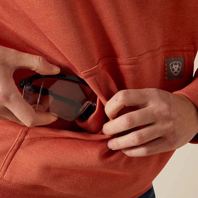 Ariat Women's Rebar Graphic Hoodie - Aragon Heather/Cameo image number null