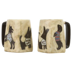 Galleyware Mara Stoneware Square Mug - Dogs