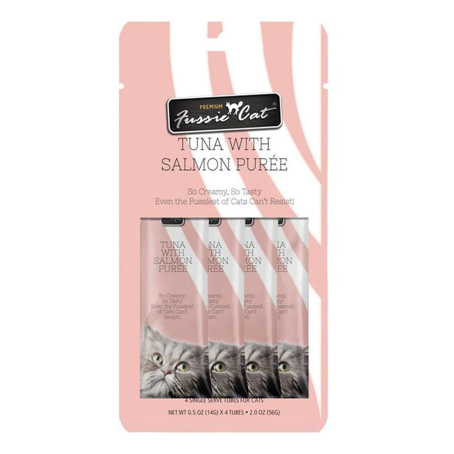 Fussie Cat Puree Tuna with Salmon - 4 Count image number null