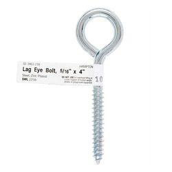 Ace Hardware 5/16" x 4" Zinc-Plated Steel Lag Thread Eyebolt
