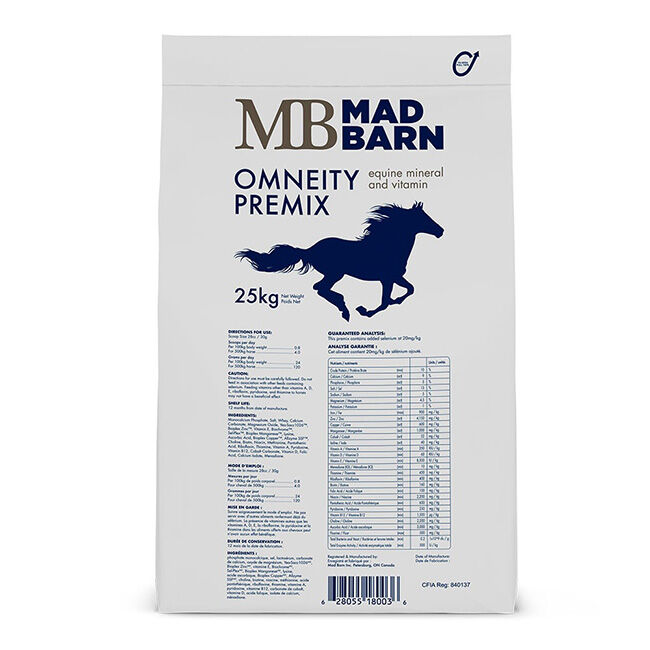 Mad Barn Omneity Premix - Equine Mineral & Vitamin Premix image number null